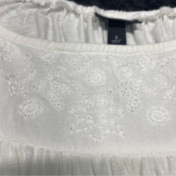 Torrid White Eyelet Lace Embroidered Tank Top Women’s 2 BEACH TROPICAL CRUISE - Picture 4 of 12